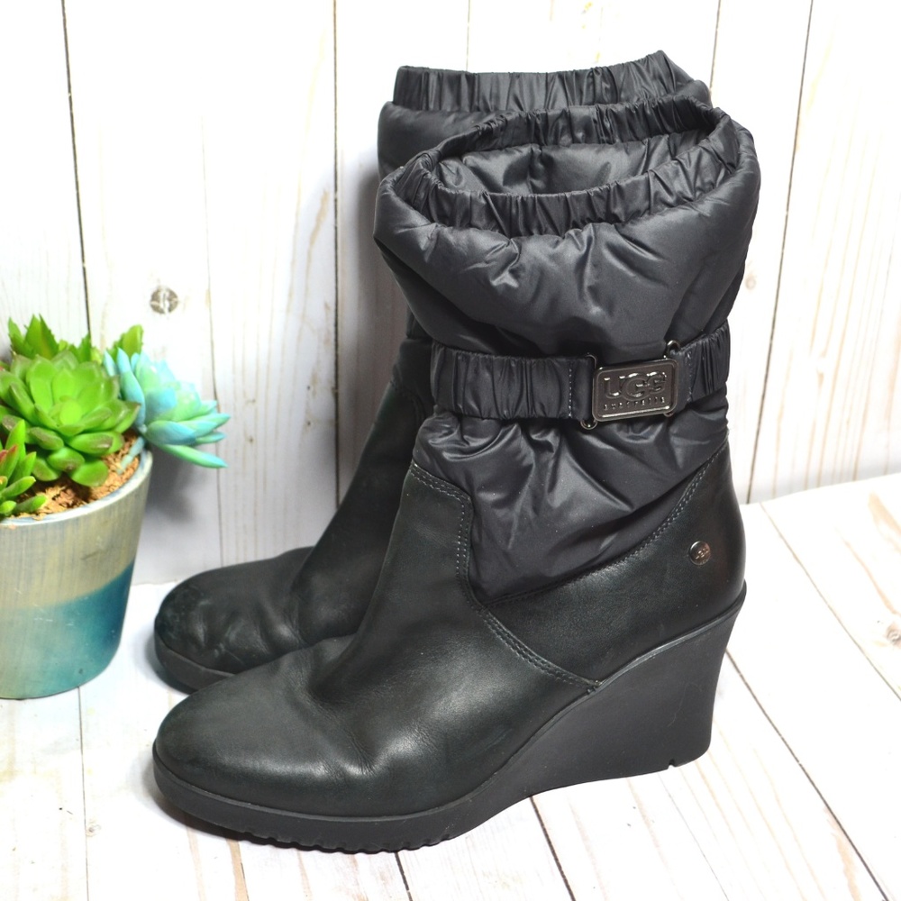 Poshmark UGG Cassidy 1943 Nylon Leather Heel Boot - Picture 4 of 7